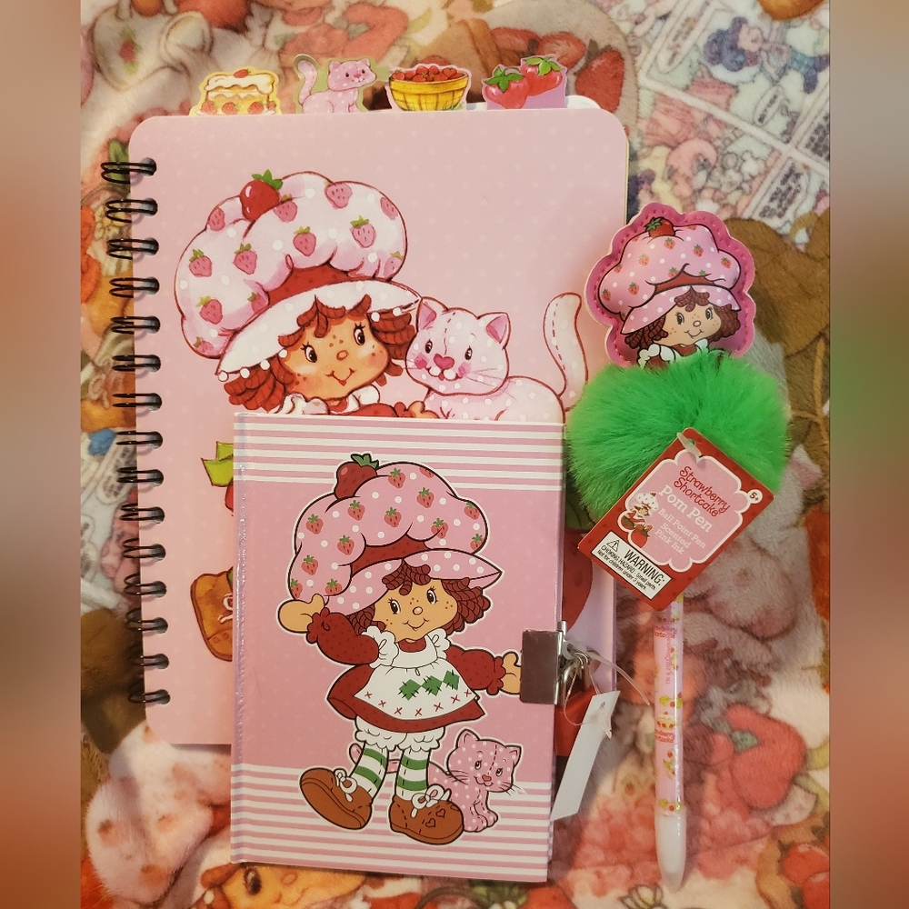 Strawberry Shortcake Journal, Notebook & Pen Set🍓